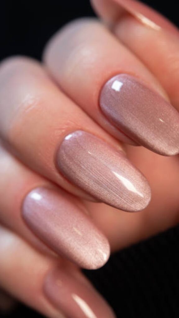 Pastel Pink Cat Eye Nails
